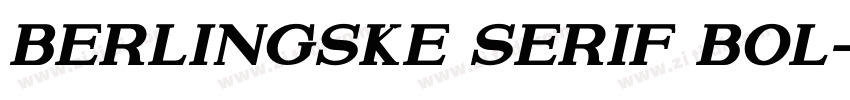Berlingske Serif Bol字体转换